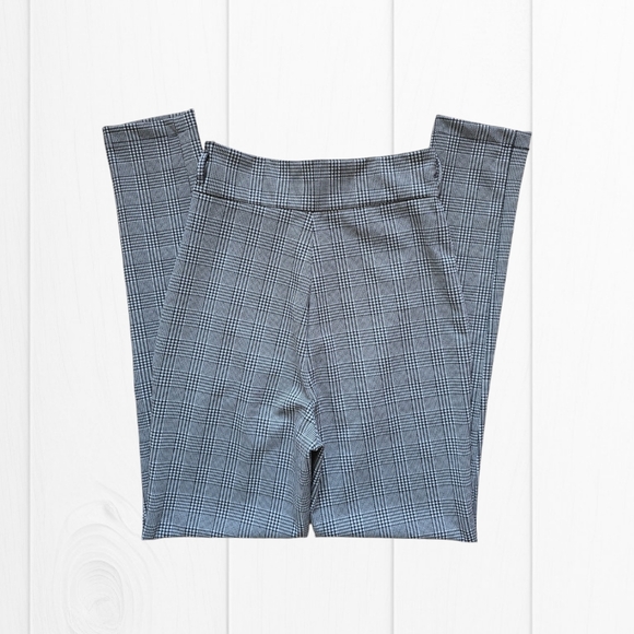 Forever 21 Women's Grey Checked/Houndstooth Print High Waist Skinny Pants - Picture 10 of 16